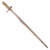 Original Very Rare Belgian M-1848 Thouvenin Percussion Rifle Bayonet with Brass Hilt - Dated 1850 Original Items