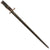 Original Chinese WWII Contract M-1924 Mauser Ersatz Bayonet - Belgian-Made from P-1853 Socket Bayonet with Original Custom Triangular Scabbard