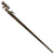 Original German-Captured WWI Russian 1891 Mosin-Nagant “Locking” Socket Bayonet Reissued in German Ersatz Scabbard Original Items