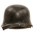 Original German WWII M34 Square Dip NSDAP Double Decal Civic Police Steel Helmet with 58cm Liner and Chinstrap - Ordnungspolizei