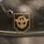 Original German WWII Beaded M35 NSDAP Double Decal Civic Police Steel Helmet with 54cm Liner and Chinstrap - marked NS62 Original Items