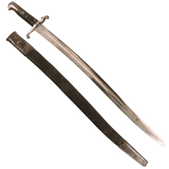 Original British P-1856/58 Yataghan Sword Bayonet with Scabbard for Enfield Short Rifle and Artillery Carbine Original Items