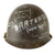 Original U.S. WWII Vietnam War Reissued Front Seam M1 Helmet with GI Graffiti & White Painted Liner with Holes - Graffiti Dated 1969 - “Ignorance is an Excuse” Original Items