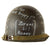 Original U.S. WWII Vietnam War Reissued Front Seam M1 Helmet with GI Graffiti & White Painted Liner with Holes - Graffiti Dated 1969 - “Ignorance is an Excuse” Original Items