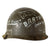 Original U.S. WWII Vietnam War Reissued Front Seam M1 Helmet with GI Graffiti & White Painted Liner with Holes - Graffiti Dated 1969 - “Ignorance is an Excuse” Original Items