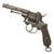 Original U.S. Civil War Era Belgian 11mm Lefaucheux Pinfire Double Action Engraved Belt Revolver, Circa 1860