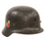 Original German WWII Luftwaffe M35 Double Decal Steel Helmet with 1939 Dated 59cm Liner & Chinstrap Remnants - Stamped SE66 Original Items