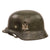 Original German WWII Heer Army M35 Double Decal Helmet with 1939 Dated 57cm Liner and Chinstrap - Stamped ET64 Original Items