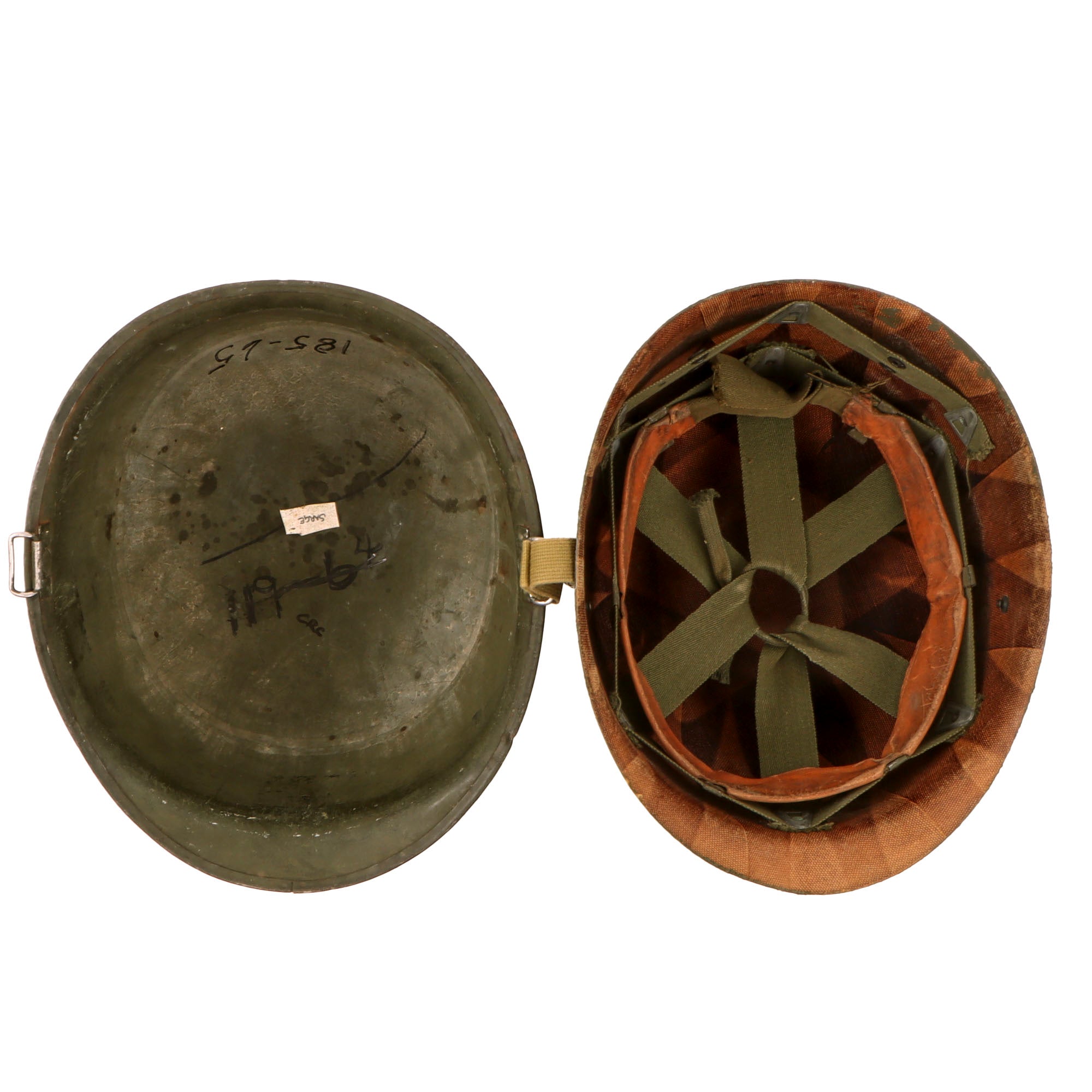 M1 Ranger Helmet Original U.S. WWII M1 Helmet Worn by Sergeant “Sarge” Mike Horvath in ...