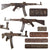 Original German WWII MP44 STG 44 Sturmgewehr Demilled Receiver Display Gun Dated 1944 - Matching Serial 3179 q - Claimed Battle of the Bulge Battlefield Pickup Original Items
