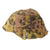 Original German WWII Post War Assembled Helmet Cover Made From Platanenmuster Plane Tree Camouflage Original Items