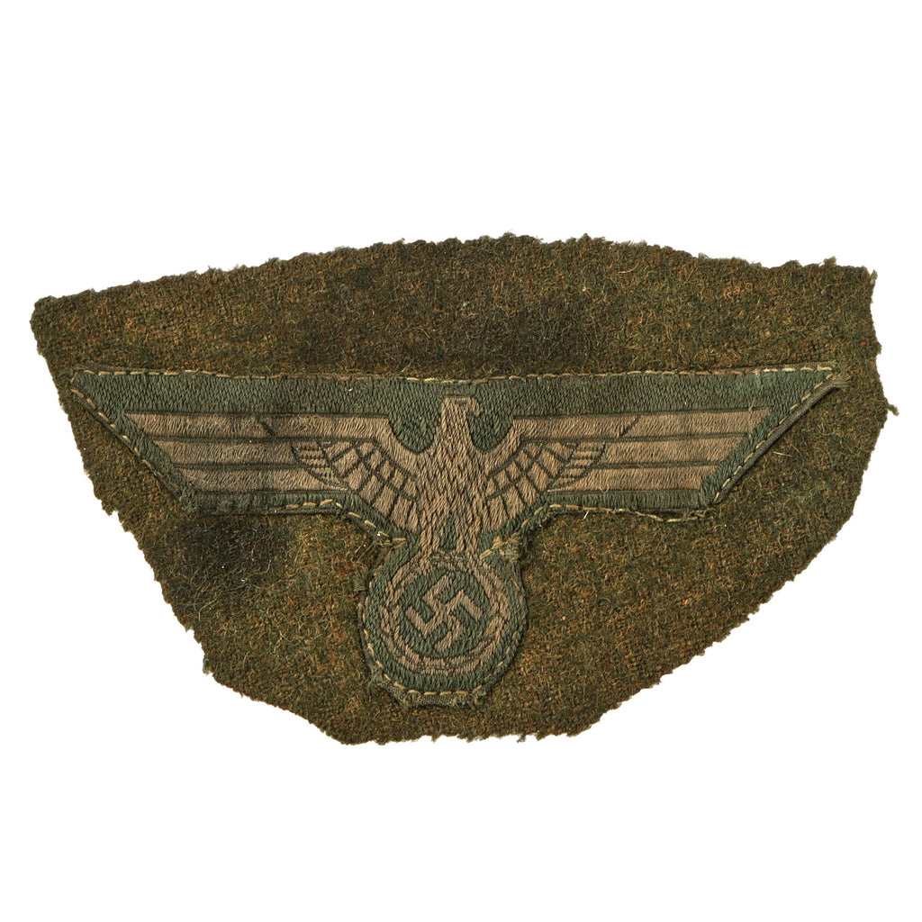 Original German WWII Heer Army EM/NCO BeVO Breast Eagle - Field Uniform Cutoff Original Items