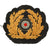 Original German WWII Kriegsmarine Navy Hand Embroidered Visor Cap Insignia Set - Eagle & Wreathed Cockade Original Items
