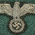 Original German WWII Heer Army Officer Hand Embroidered Bullion Breast Eagle - Field Uniform Cutoff Original Items