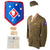 Original U.S. WWII USMC Raider Captain’s Uniform Jacket with “Bloodied” Raider Patch and Notes & Calendar Page in Pocket Dated November 1945 Original Items