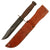 Original WWII U.S. Navy Mark 2 Blade Marked KA-BAR Fighting Knife by Union Cutlery with USN-Marked Leather Scabbard Original Items