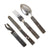 Original German WWII Mess Kit Utensil Set Dated 1942 - Steel and Stainless Steel Original Items