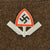 Original German WWII Reichsarbeitsdienst RAD Labor Service Insignia Grouping Attached to Uniform Fabric Original Items
