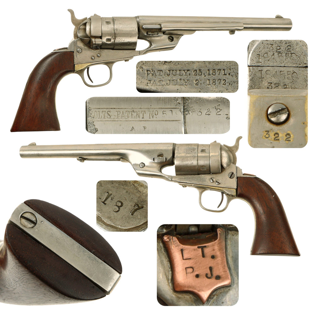 Original U.S. Indian Wars Colt Model 1860 Army .45 Richards Centerfire Converted Revolver Made in 1869 - Serial 184550 Original Items