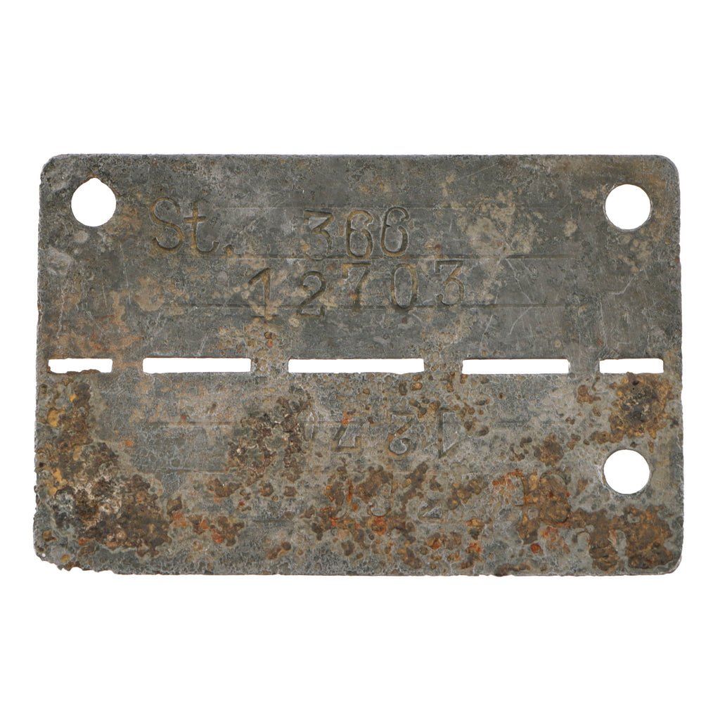 Original German WWII Stalag 366 Siedlce Russian Prisoner Dog Tag
