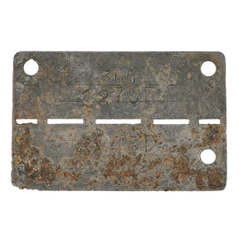 Original German WWII Stalag 366 Siedlce Russian Prisoner Dog Tag