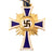 Original German WWII Cased Gold Mother’s Cross by B.H. Mayer of Pforzheim with Period Portrait Photo Postcard Original Items