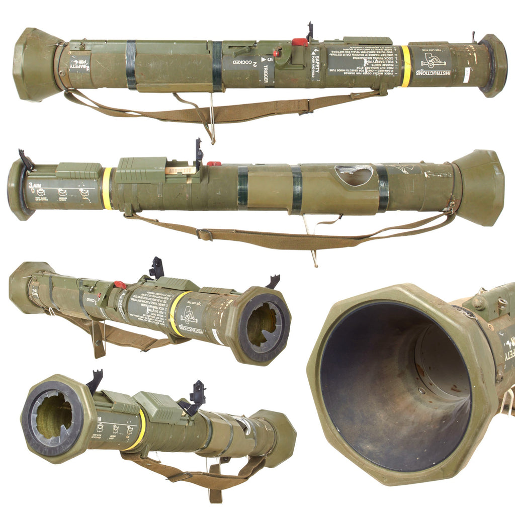 Original U.S. M136 AT-4 Recoilless Smoothbore 84mm Anti-Tank Launcher with Sling - Inert Original Items
