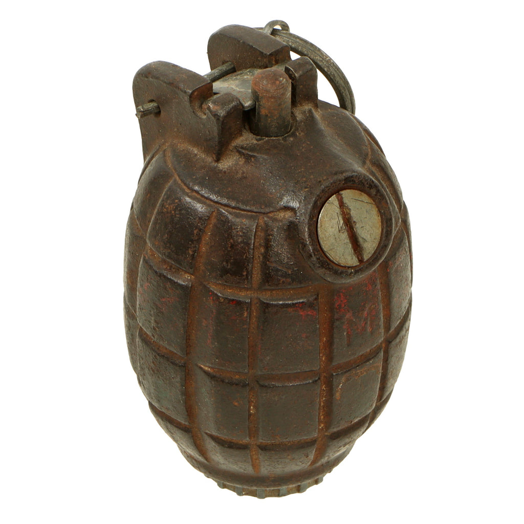 Original British WWII MIlls Bomb No. 36M MKI Grenade by Canadian Maker Schultz Diecasting Co. - Dated 1943 Original Items