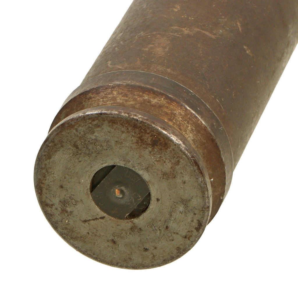 Original German WWII Kriegsmarine Inert 3.7cm Naval Flak Shell - Dated ...