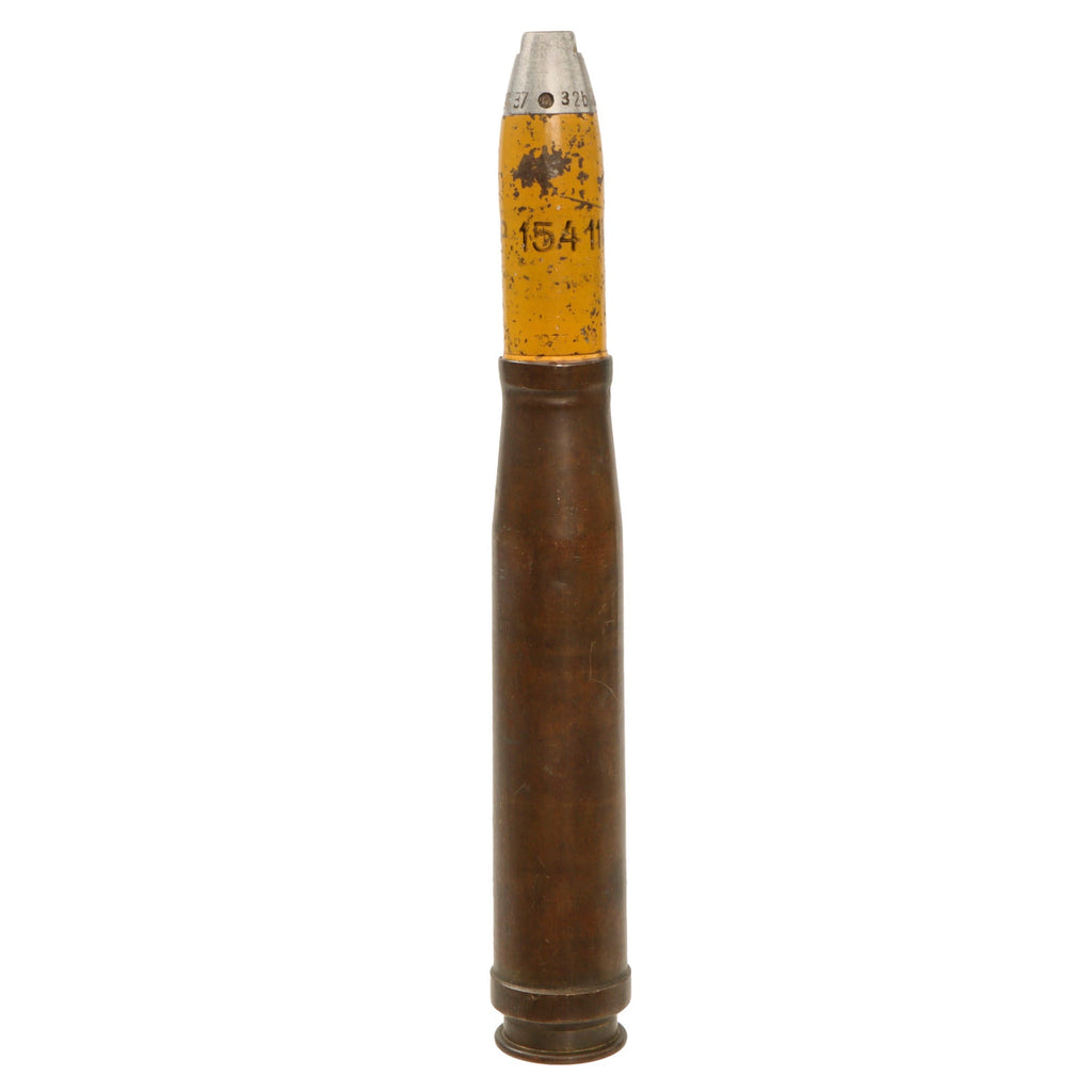 Original German WWII Inert 20mm 20×138 FlaK HE High Explosive Round - Dated 1938 Original Items