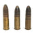 Original French WWI Inert Lot of Three 37mm Hotchkiss Rounds - Dated 1916 & 1917 Original Items