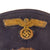 Original German WWII Named Kriegsmarine Navy Blue Junior Grade Officer Visor Cap - Schirmmütze