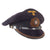 Original German WWII Named Kriegsmarine Navy Blue Junior Grade Officer Visor Cap - Schirmmütze