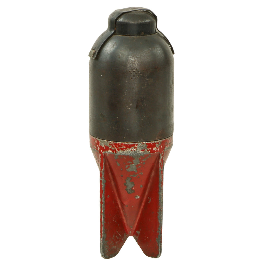 Original Italian WWII "Red Devil" Inert 45mm Brixia Model 35 Mortar Bomb by Armerie Gnutti Lumezzane - Dated 1941 Original Items