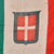 Original Italian WWI Multi-Piece Silk Kingdom of Italy Flag with Savoy Coat of Arms & Hanging Rings - 35 x 53”