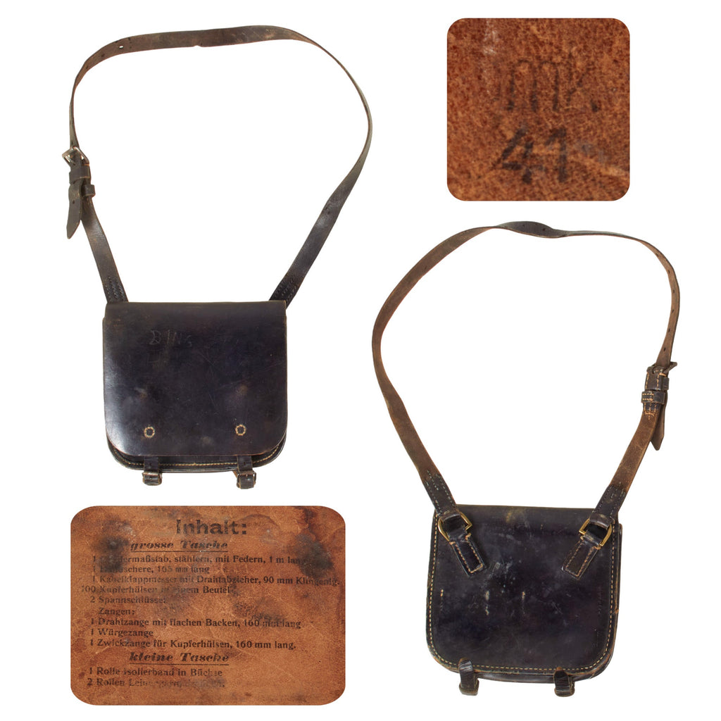 Original German WWII Rare Pioneer Mine Tool Case with Maker’s Mark & Waffenamt Stamp - Dated 1941 Original Items