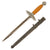 Original WWII German Miniature 2nd Model Luftwaffe Dagger Marked to Kraft & Co. of Hohenlimburg by SMF with Scabbard Original Items