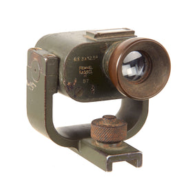 Original German WWII R.F. 3 x 12.5 Mortar Sight with Mount by Fennel Kassel