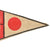 Original Italian WWII Axis Powers Friendship Pennant - Italian, German, and Japanese Emblems - 5 3/4" x 9 3/8" Original Items