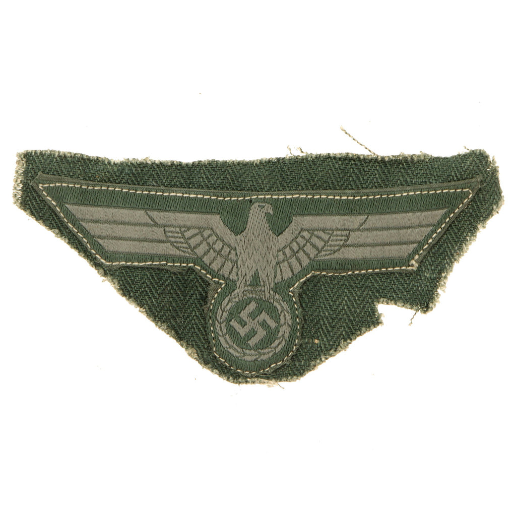 Original German WWII Heer Army EM/NCO BeVO Breast Eagle - HBT Field Uniform Cutoff Original Items