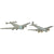Original German WWII German Luftwaffe Recognition Model Airplanes by Wiking - Lot of 9 Original Items