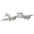 Original German WWII German Luftwaffe Recognition Model Airplanes by Wiking - Lot of 9 Original Items