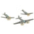 Original German WWII German Luftwaffe Recognition Model Airplanes by Wiking - Lot of 9 Original Items