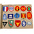 Original U.S. WWII Era U.S. Army Embroidered Insignia Album with 290 Patches Total in Original Box with Shoulder Patch Insignia Booklet - 11 ½ x 15 ½” Original Items