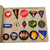 Original U.S. WWII Era U.S. Army Embroidered Insignia Album with 290 Patches Total in Original Box with Shoulder Patch Insignia Booklet - 11 ½ x 15 ½” Original Items