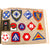 Original U.S. WWII Era U.S. Army Embroidered Insignia Album with 290 Patches Total in Original Box with Shoulder Patch Insignia Booklet - 11 ½ x 15 ½” Original Items