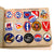 Original U.S. WWII Era U.S. Army Embroidered Insignia Album with 290 Patches Total in Original Box with Shoulder Patch Insignia Booklet - 11 ½ x 15 ½” Original Items