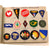 Original U.S. WWII Era U.S. Army Embroidered Insignia Album with 290 Patches Total in Original Box with Shoulder Patch Insignia Booklet - 11 ½ x 15 ½” Original Items