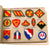 Original U.S. WWII Era U.S. Army Embroidered Insignia Album with 290 Patches Total in Original Box with Shoulder Patch Insignia Booklet - 11 ½ x 15 ½” Original Items