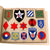 Original U.S. WWII Era U.S. Army Embroidered Insignia Album with 290 Patches Total in Original Box with Shoulder Patch Insignia Booklet - 11 ½ x 15 ½” Original Items
